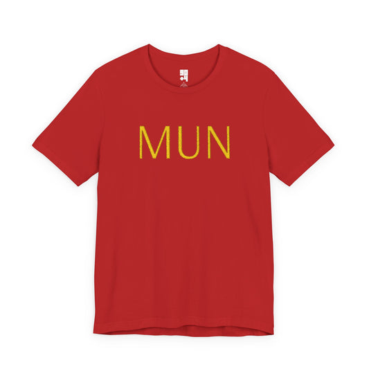 'MUN' Embroidered Graphic Tee