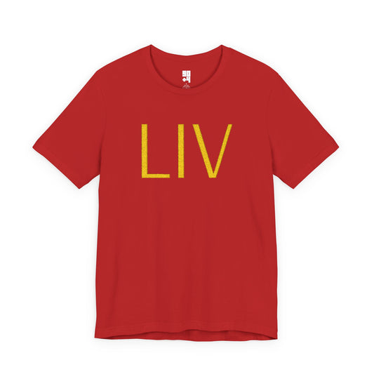 'LIV' Embroidered Graphic Tee